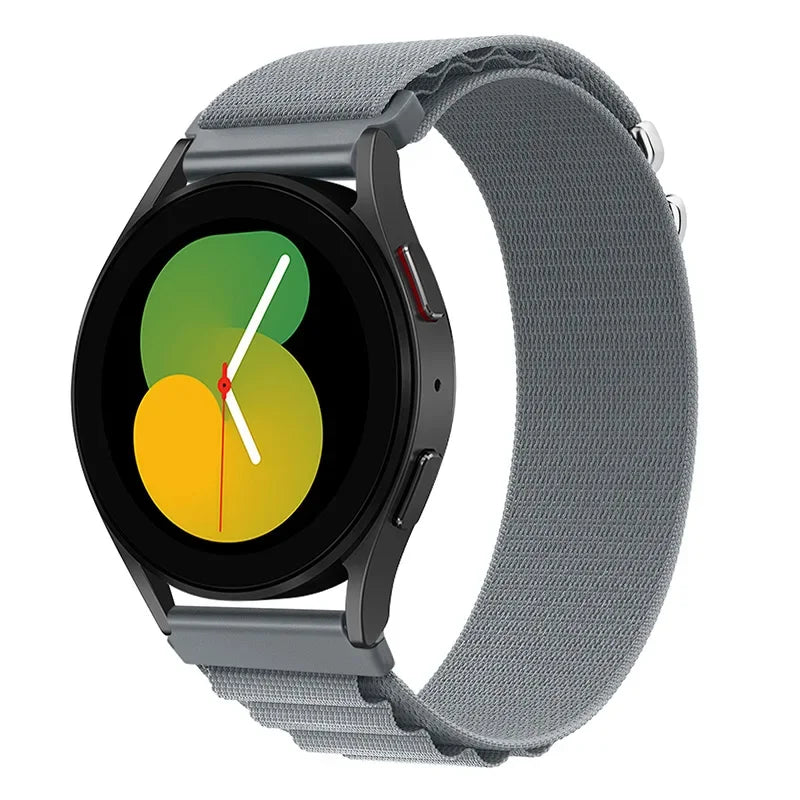 20mm 22mm Nylon Alpine Strap for Samsung Watch 7 6 5 Classic Bracelet Wristband for Huawei Watch 5/4/GT6-5 Pro 46mm Amazfit GTR