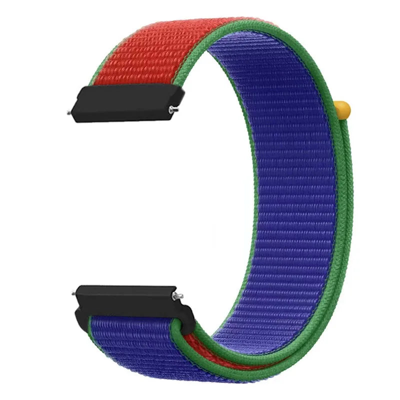 20mm 22mm Nylon Strap for Samsung Galaxy Watch 7/6/5/4 Huawei Watch 5/GT5/4/3 Pro 46mm Breathable Band for Garmin 970 965 955 55