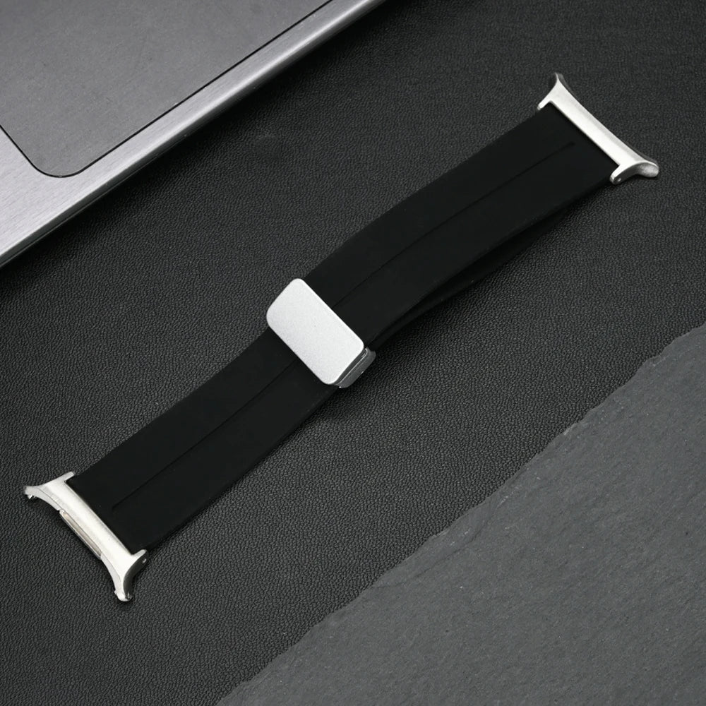 Soft Silicone Band for Samsung Galaxy Watch 8 40mm 44mm Magnetic Watchband for Galaxy Watch8 Classic 46mm Ultra 2025 Accessories