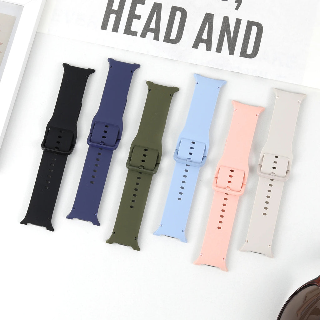1:1 Sport Band for Samsung Galaxy watch 8 44mm 40mm 8 classic 46mm Wrist Replacement Belt Bracelet Correa Galaxy watch 8 Straps