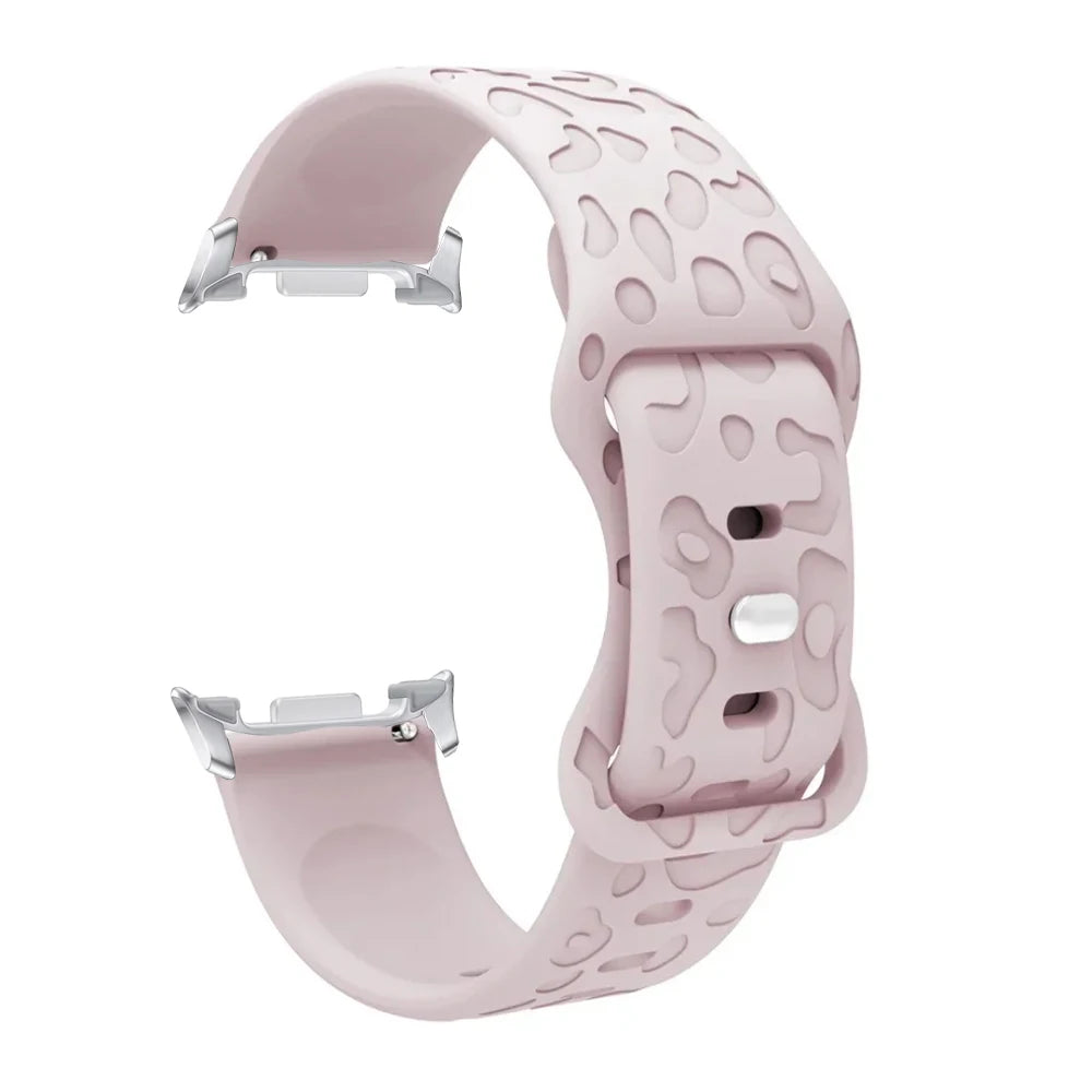 Samsung galaxy watch 8 Band Leopard Print Strap For galaxy watch 8 classic Silicone Engraved Wristband Replaceable Watchband