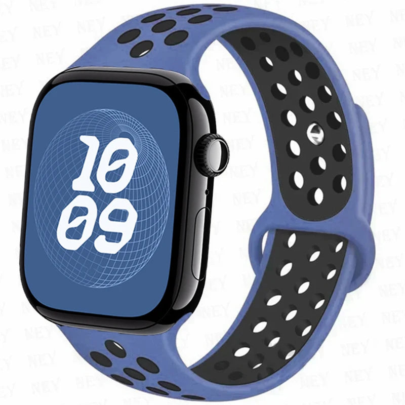 Sport band For Apple Watch Ultra 3 49mm S11 46mm 42mm 45mm 44mm 40mm 41mm band Apple Watch Series 10 8 7 6 4 5 9 SE Silicone Band