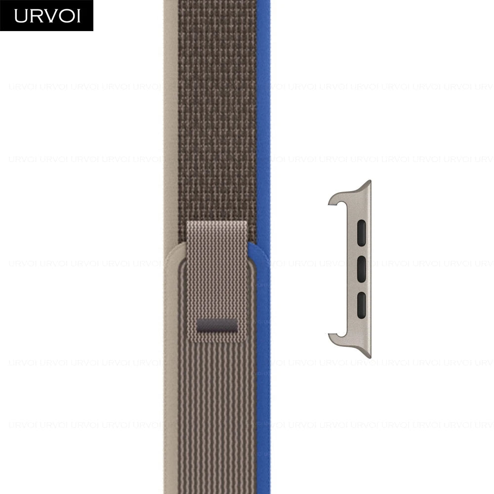 URVOI Trail Loop for Apple Watch band Ultra 3 2 Series 11 10 9 8 SE3 nylon weave for Apple Watch band pull tab closure 46mm 49mm