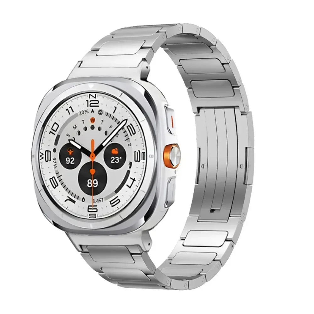 Stainless Steel Strap for Samsung Galaxy Watch 2025 Ultra 47mm Metal Comfortable Breathable Band for Galaxy Watch 8-7 Ultra 47mm