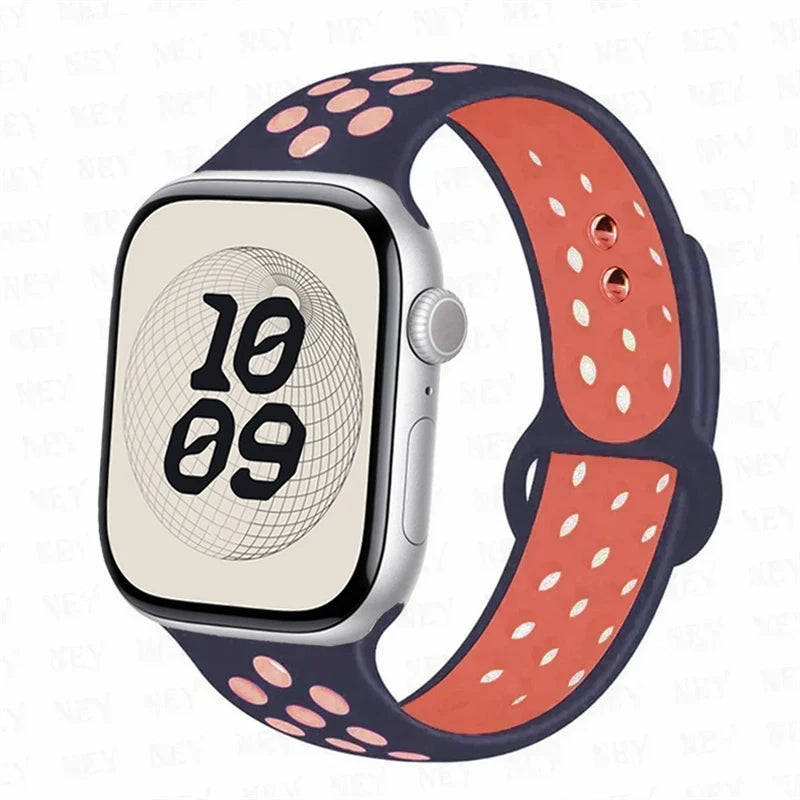 For Apple Watch 11 band S11 46mm 42mm 45mm 44mm 49mm 40mm 41mm Silicone band Sport band Apple Watch Series 10 8 7 6 5 9 SE Ultra3 2