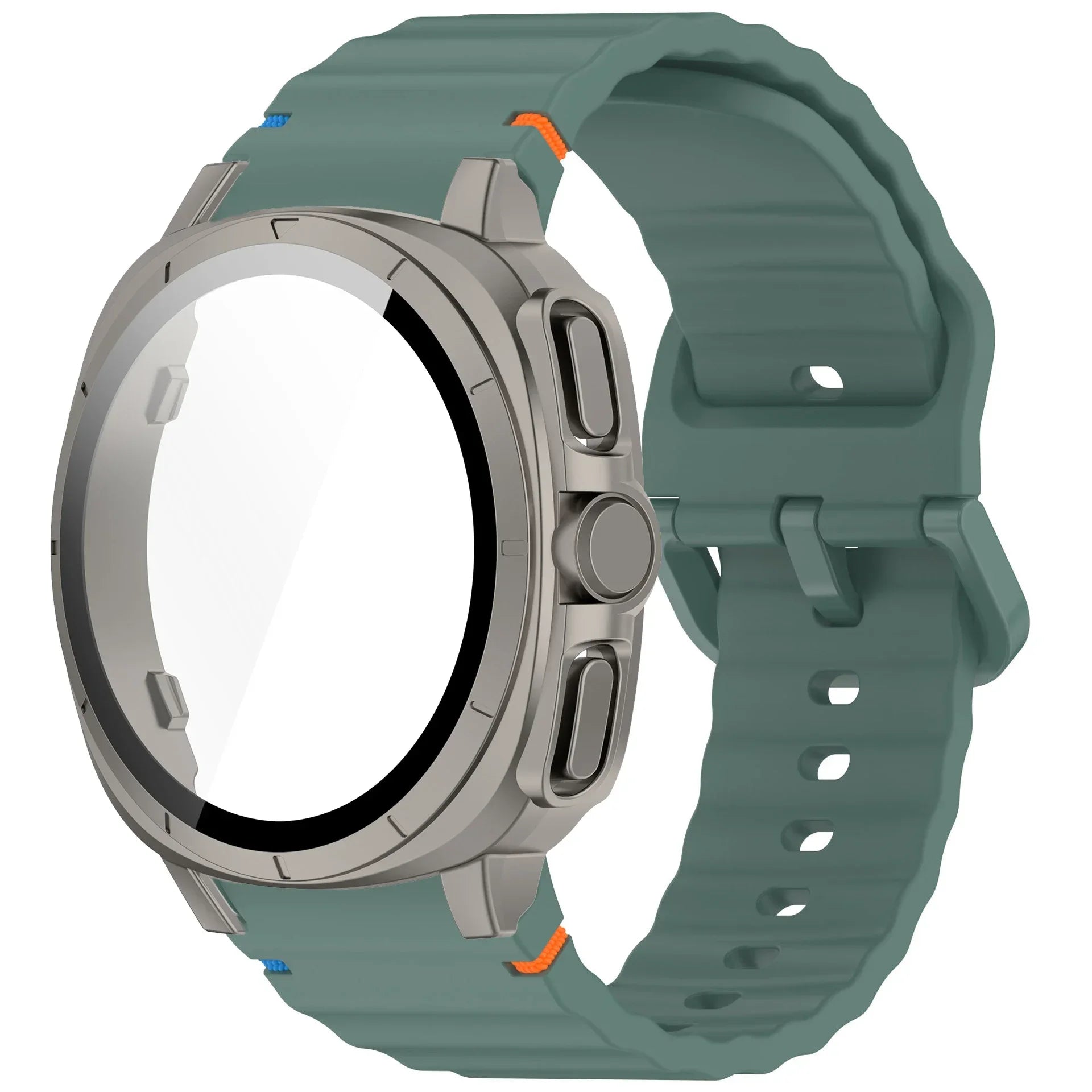 Case+Strap for Samsung Galaxy Watch 7 40mm 44mm Appearance Upgrade Ultra 47mm for Galaxy Watch 7 Sports silicone Bracelet