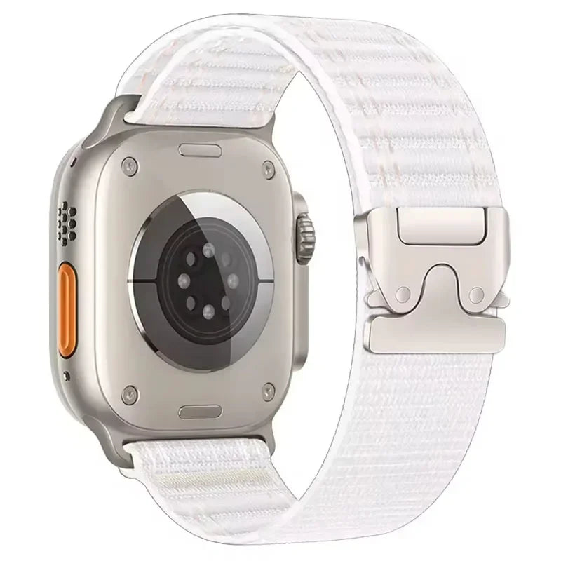 Nylon band for Apple Watch band 46mm 45mm 44mm 49mm 42mm 41mm 40mm Breathable Wristband Apple Watch Series Ultra 11 10 9 8 7 6 5 SE