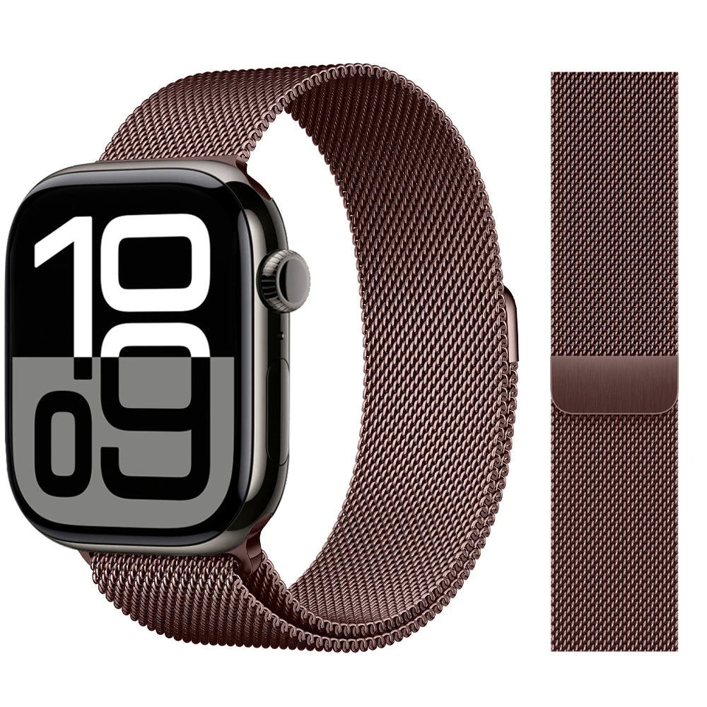 Milanese Loop band For Apple Watch band 46mm 44mm 45mm 40mm 42mm 41mm 38mm 49mm band Apple Watch Series 10 Ultra 2 9 8 SE 7 6 5
