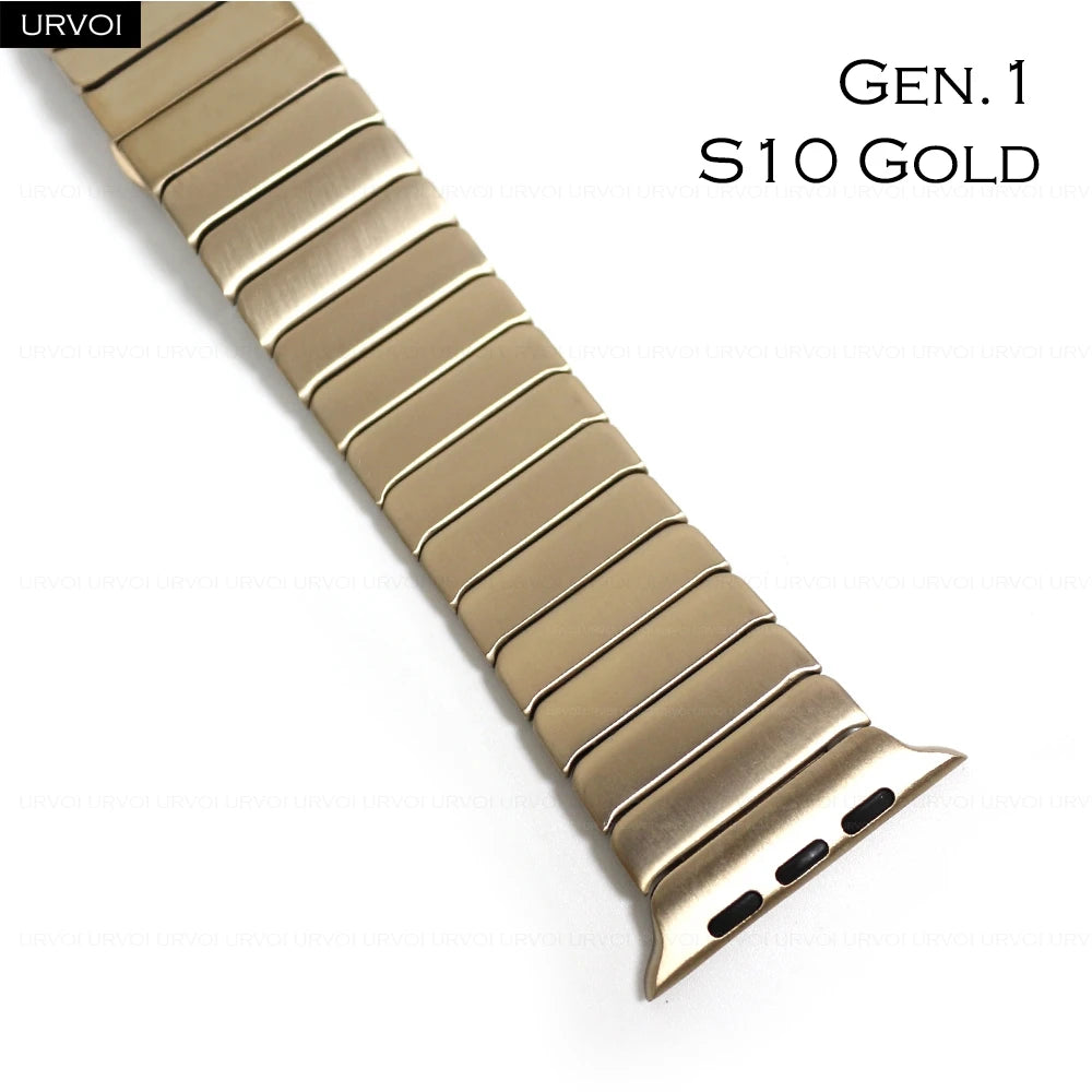 URVOI band for Apple Watch Ultra 3 2 Link band gen.1 3 stainless steel band butterfly clasp wristband for Apple Watch 45mm 46mm 49mm