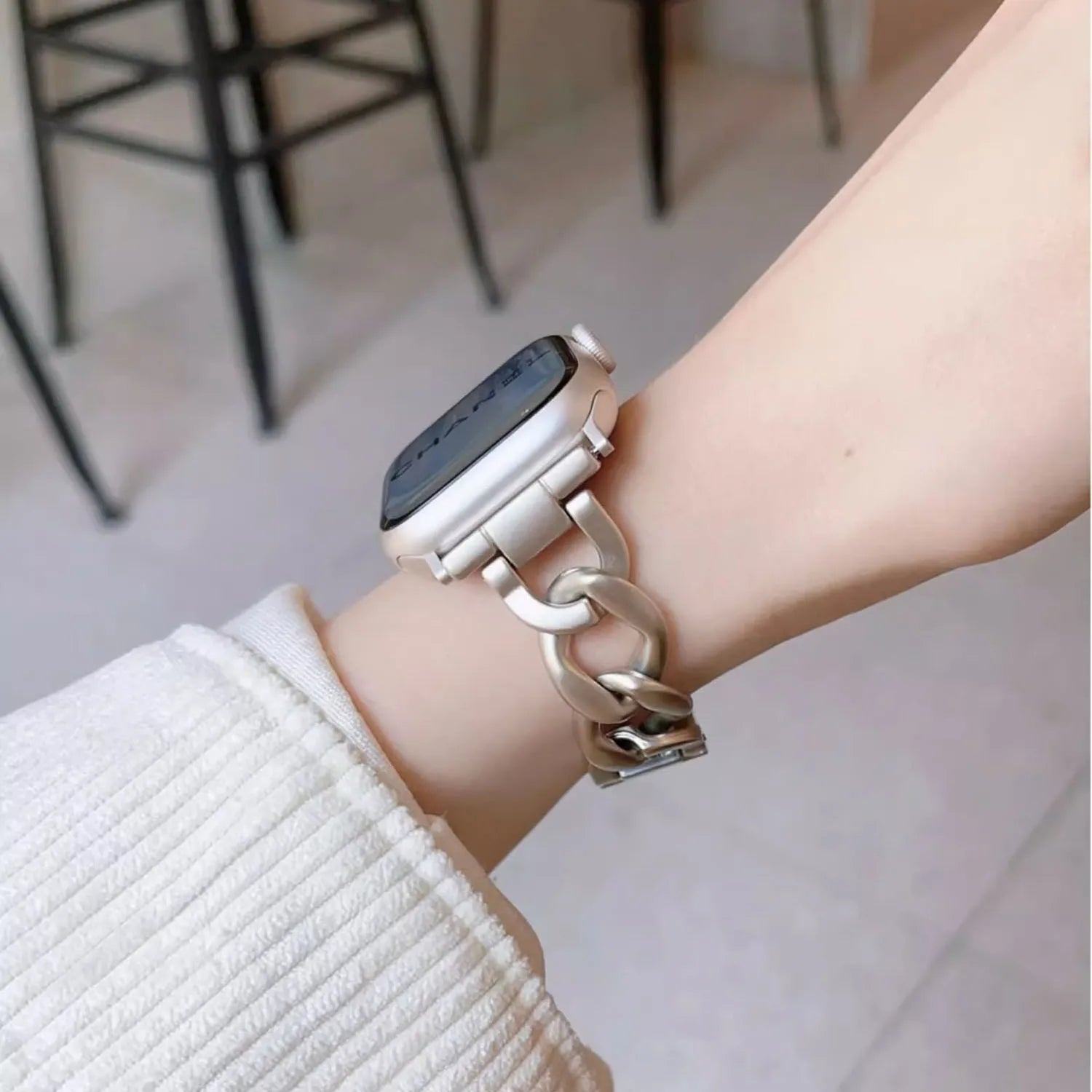 For Apple Watch band 49mm 46mm 45mm 44mm 42mm 41mm 40mm Fashion Chain Women band Apple Watch Ultra 2 SE 10 9 8 7 6 5 4 3 band