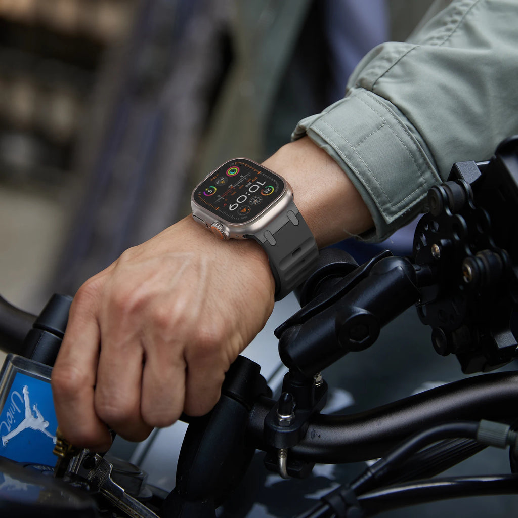 Sport Silicone band for Apple Watch Ultra 2 band 49mm Stainless Steel correa band Apple Watch Series 9 8 7 SE 10 45mm 44mm 46mm