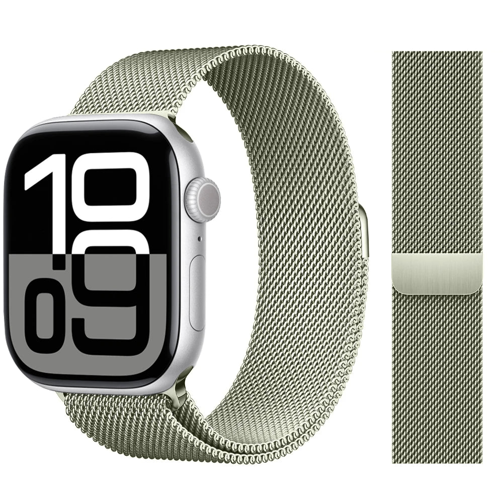 Milanese Loop band For Apple Watch band 46mm 44mm 45mm 40mm 42mm 41mm 38mm 49mm band Apple Watch Series 10 Ultra 2 9 8 SE 7 6 5