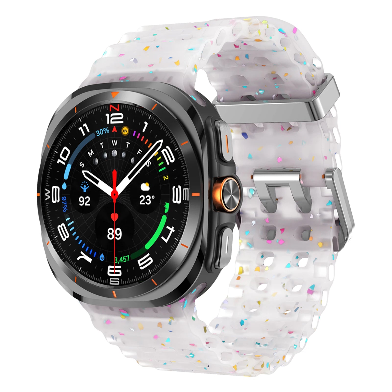 Luminous Strap for Samsung Galaxy Watch 7 Ultra 47mm Smart Watchband Silicone Bracelet for Galaxy Watch 7 Ultra Men Women Correa