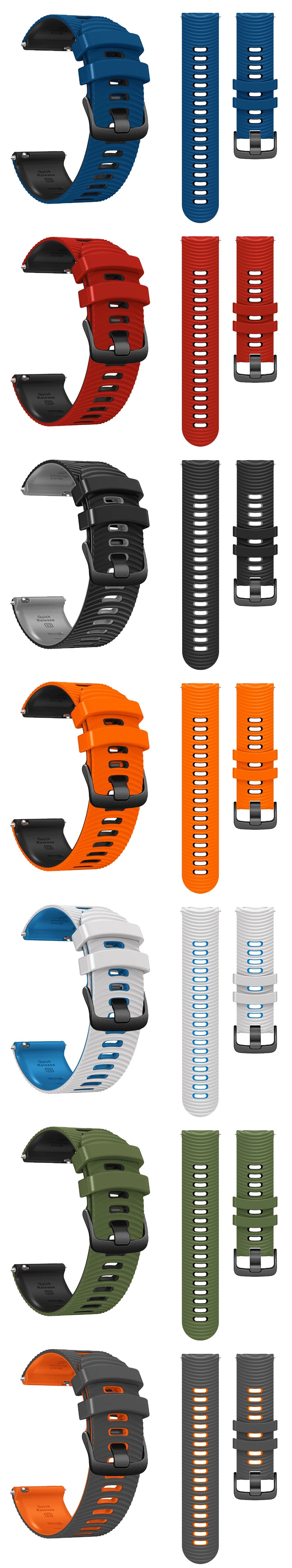 Silicone Strap For Samsung Galaxy 46mm SM-R800 Watchband Replacement For Samsung Watch 3 45mm Gear S3 22mm Watch Bands Wristband