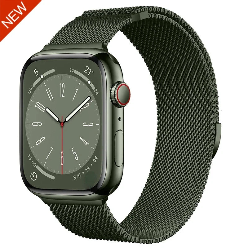 Magnetic Milanese band For Apple Watch 11 10 9 8 7 46mm 42mm 45mm 41mm Ultra 3 2 49mm band Apple Watch 6 5 4 SE3 44mm 40mm Band
