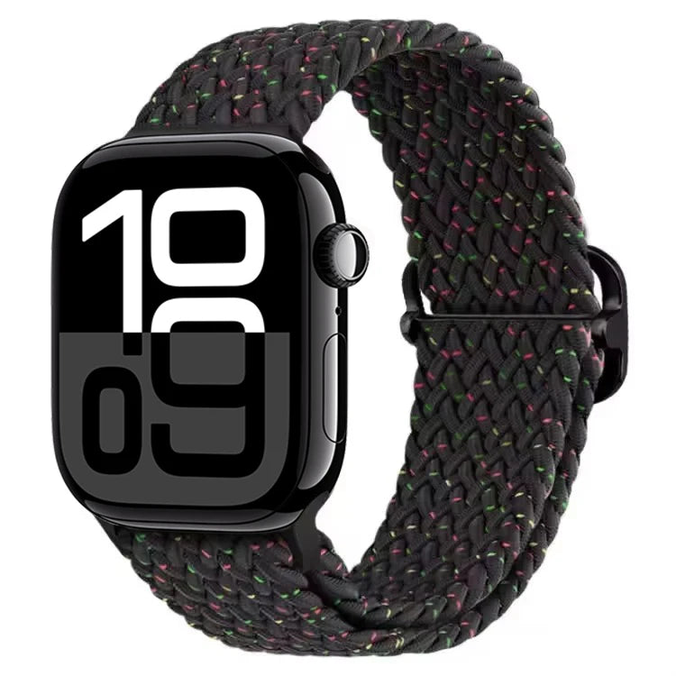 Braided Nylon band For Apple Watch Ultra 49mm 46mm 45mm 44mm 42mm 41mm 40mm Elastic band Apple Watch 11 10 9 8 7 SE 4 5 6 Belt