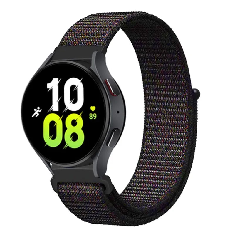 Nylon loop For Samsung Galaxy Watch 6 5 Pro/4/classic/gear s3 frontier/active Sport Bracelet Huawei watch gt2 3 22mm 20mm Strap
