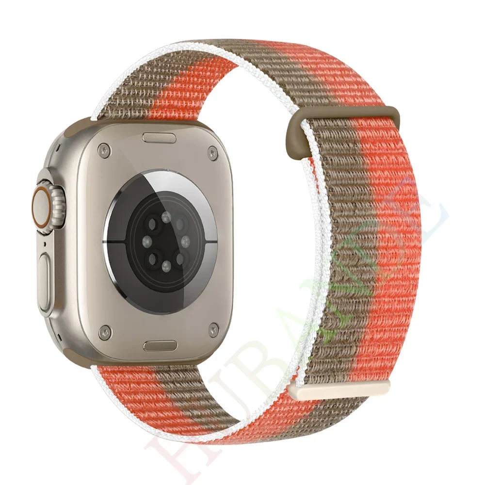 Nylon Loop band For Apple Watch band 49mm 45mm 44mm 42mm 41mm 40mm 38mm Smart Belt band For Apple Watch Ultra 8 7 6 SE 5 4 3
