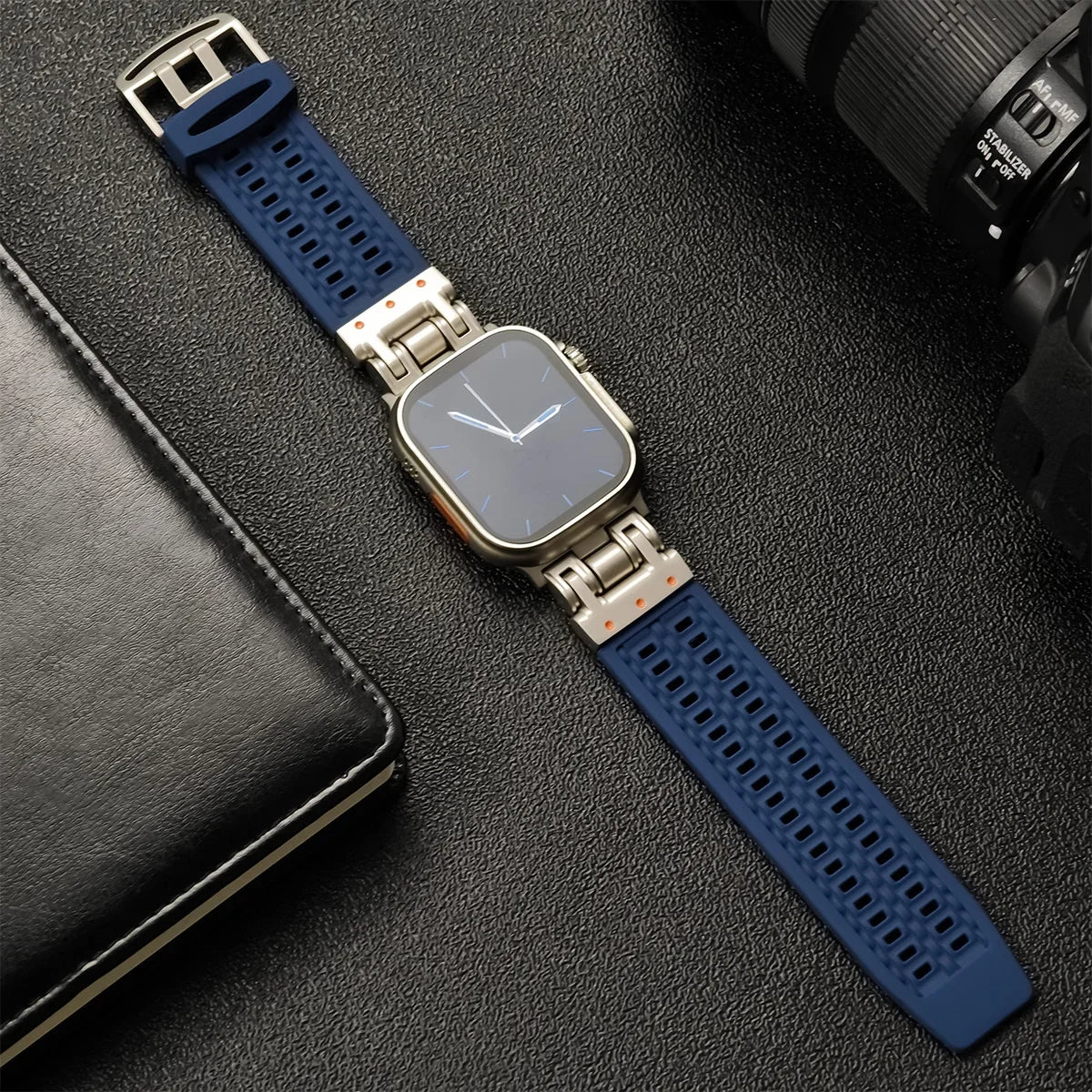 Soft Silicone band for Apple Watch Ultra 2 49mm 45mm 42mm 44mm sport Breathable band for Apple Watch Series 9 8 7 6 5 4 band