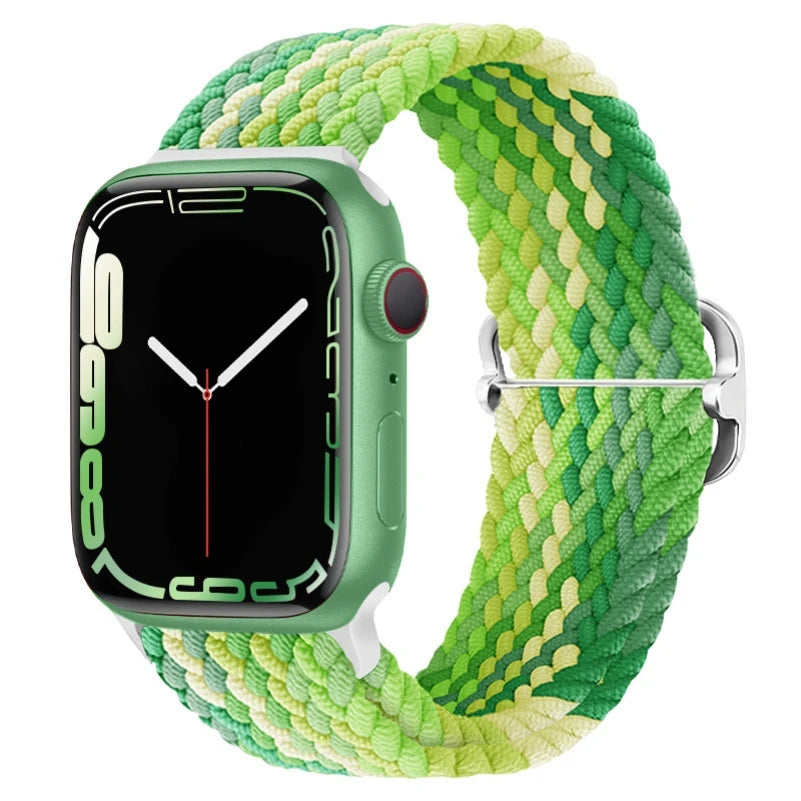 Braided Solo Loop band For Apple Watch band 40mm 44mm 45mm 41mm 38mm 42mm 49mm band correa Apple Watch Series Ultra 9 8 7 6 5 SE