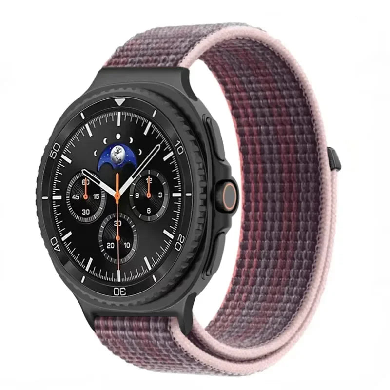 Official Nylon Strap For Samsung Galaxy Watch 8 40mm 44mm Metal Connecting Wristband Bracelet Samsung Galaxy 8 Classic 46mm Band