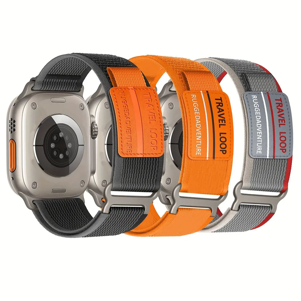 Trail Loop band for Apple Watch Ultra 2 49mm band 46mm 44mm 40mm 41mm 42mm 45mm Nylon band for Apple Watch Series 10 9 8 7 6 SE