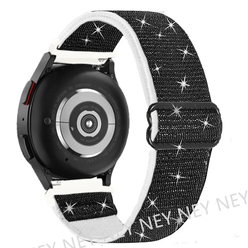 20mm 22mm strap For Samsung Galaxy watch 7 classic 46mm/6 Classic/Gear S3/4/5 pro 44mm 40mm Nylon Elastic Huawei GT 2/3 Pro band
