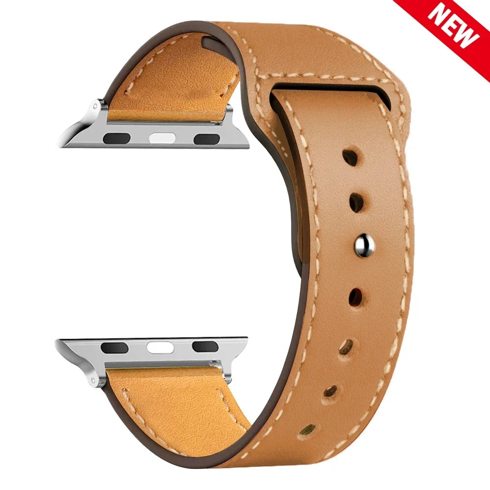 Leather band For Apple Watch band Ultra 49mm 46mm 44mm 40mm 38mm 42mm sport band Apple Watch Series 10 9 8 7 3 5 6 SE 41mm 45mm