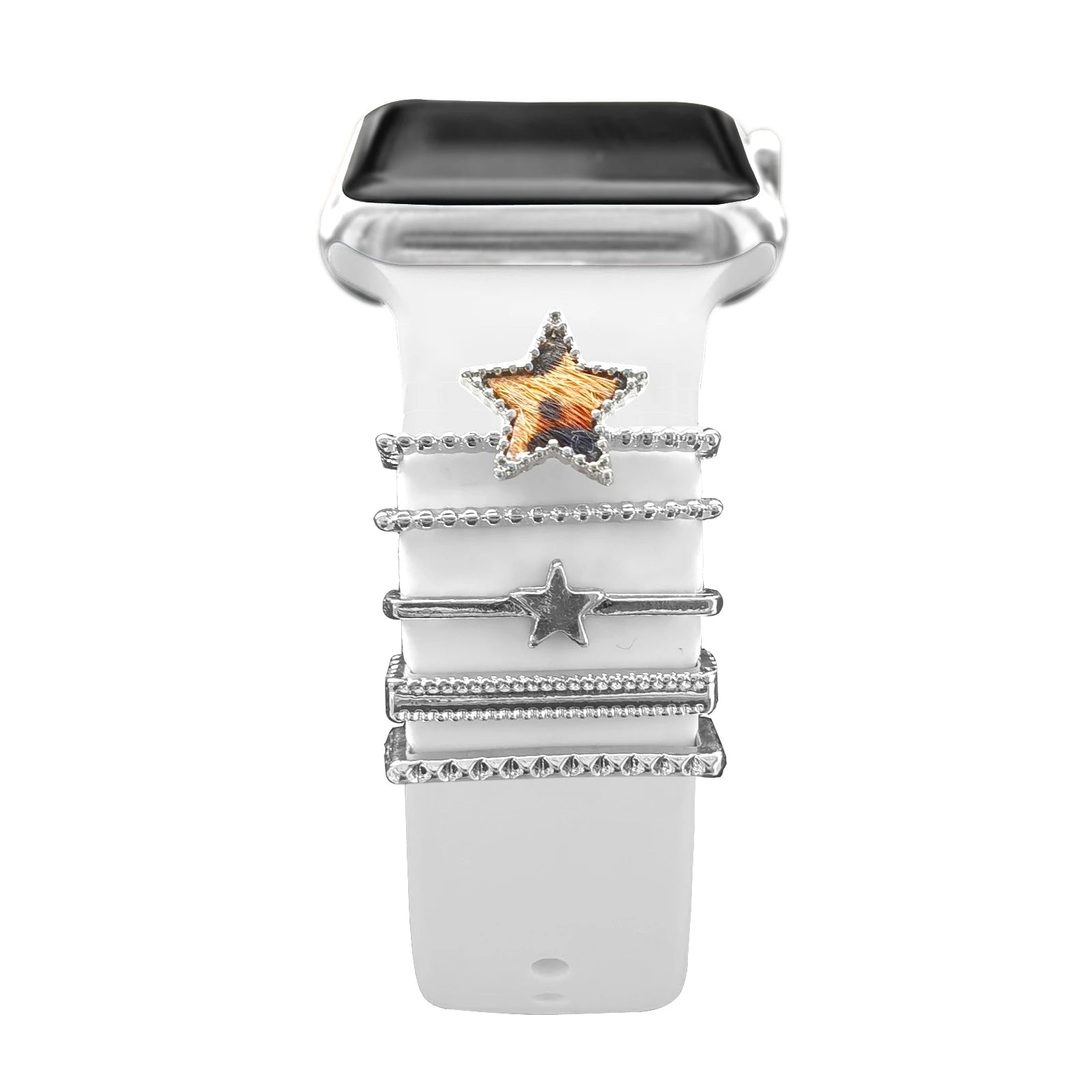 Decoration For Apple Watch band Series 8 7 6 5 4 SE 9 Accessories Diamond Jewelry Charms for Samsung Huawei watch fit 3 band
