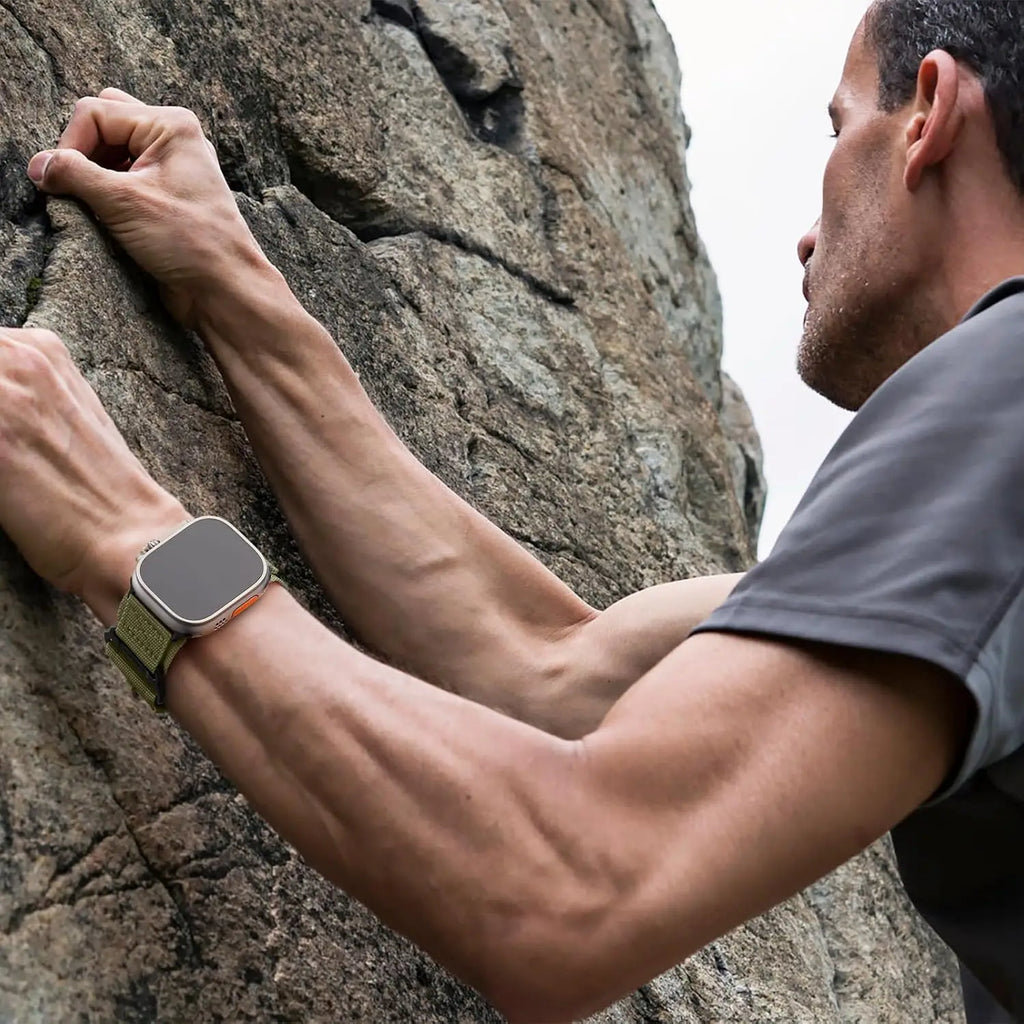 Nylon Watch band for Apple Watch Ultra 3 Ultra 2 49mm , Series 10 46mm , Series 9 8 7 45mm , Series 6 5 4 SE 44mm Velcro Bands