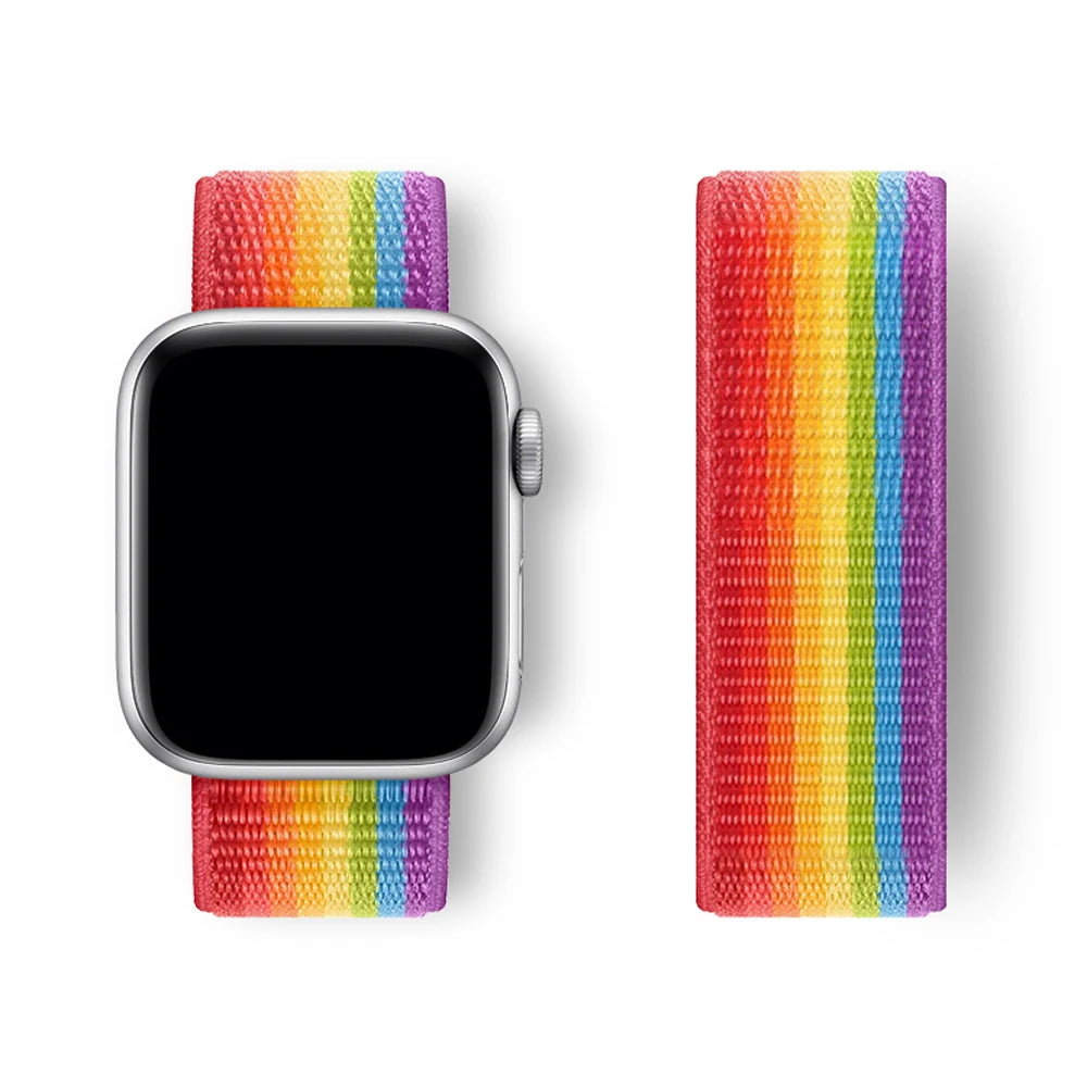 band For Apple Watch 11 band 10 8 9 7 6 5 SE Ultra 3 49mm 46mm Apple Watch 44mm 42mm 45mm 41mm 40mm Sport Loop band Correa wristband
