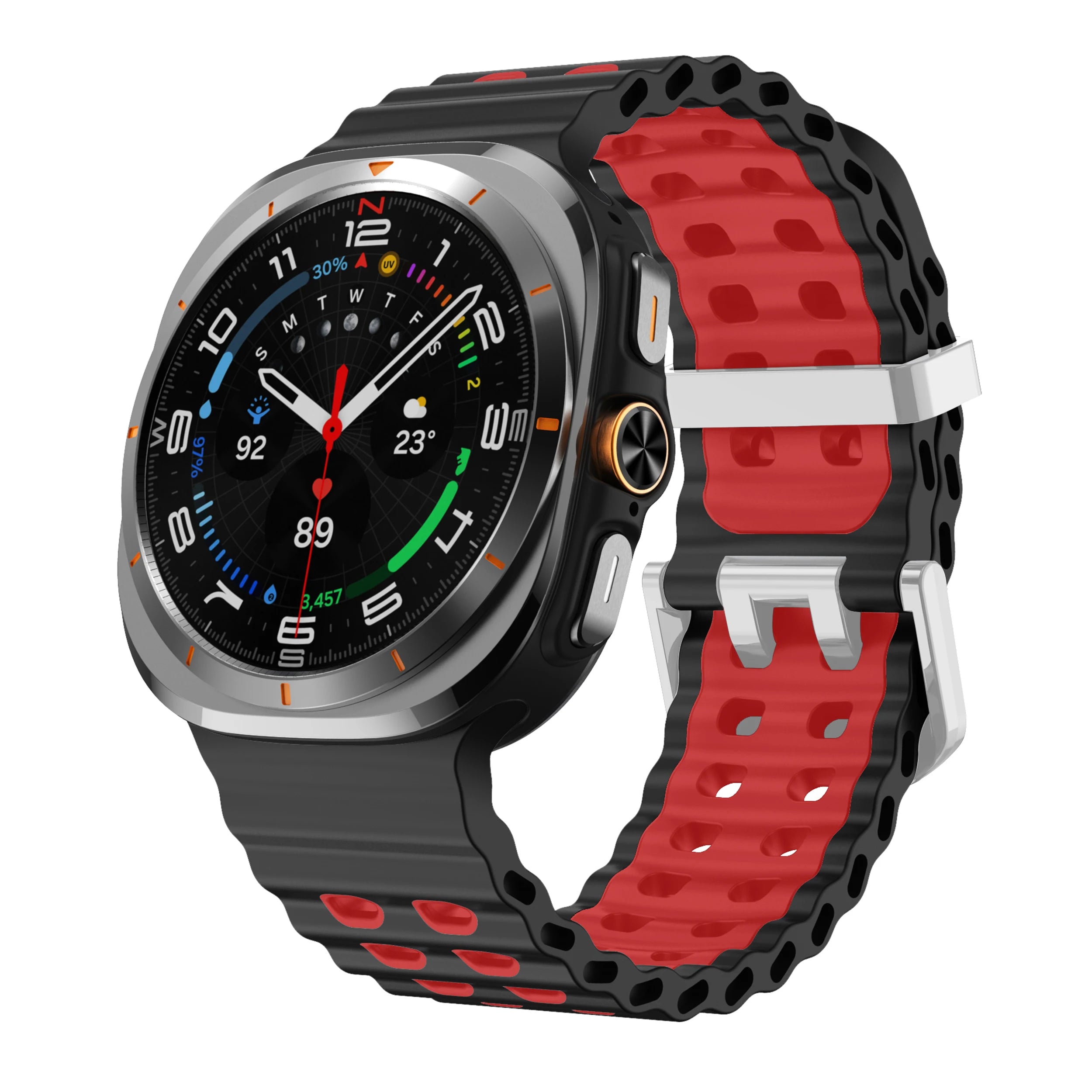 Silicone Breathable Strap For Samsung Galaxy Watch Ultra 47mm Marine Wristband Bracelet Galaxy Watch Ultra(2025) 47mm Watchband