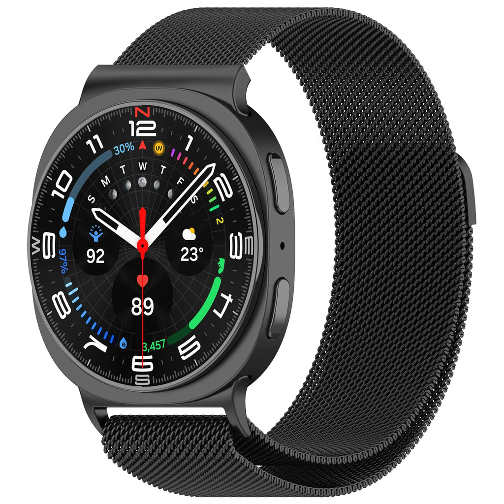 Milanese Magnetic Strap for Samsung Galaxy Watch 8 44mm 40mm Classic 46mm Metal Breathable Replaceable Galaxy Watch Ultra 47mm