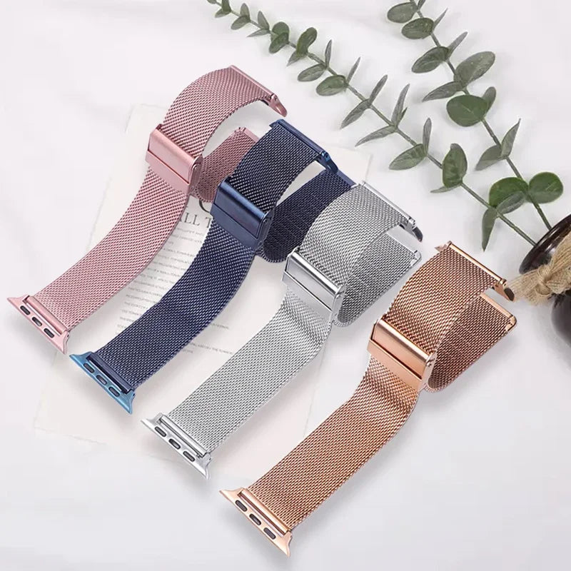 Milan band for Apple Watch band Ultra 2 49mm 40mm 44mm 42mm 40mm 46mm 41mm 45mm Buckle band Apple Watch Series 10 9 8 7 SE 6 5 4