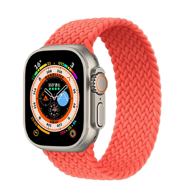 Braided loop band For Apple Watch band Ultra 3 2 49mm 44mm 41mm 40mm 42mm 46mm 45mm band Apple Watch Series 11 SE3 10 9 8 7 6 5