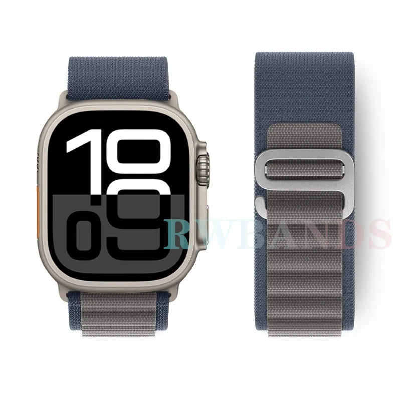 Alpine Loop band for Apple Watch Ultra 3 band 49mm 46mm 45mm 44mm 42mm 41mm 40mm Correa band Apple Watch Series 11 10 SE 9 8 7 6