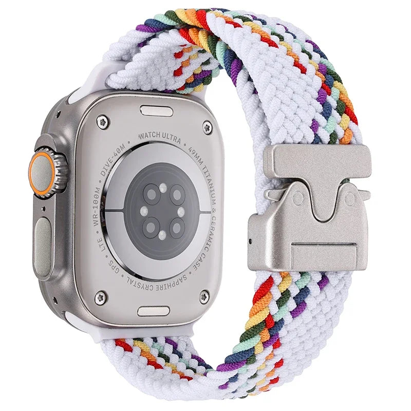 Parachute Nylon band For Apple Watch Ultra 2 11 10 9 8 7 6 5 4 SE Braided Durable Wristband Apple Watch 49mm 46mm 45mm 42mm 44mm 40mm 41mm