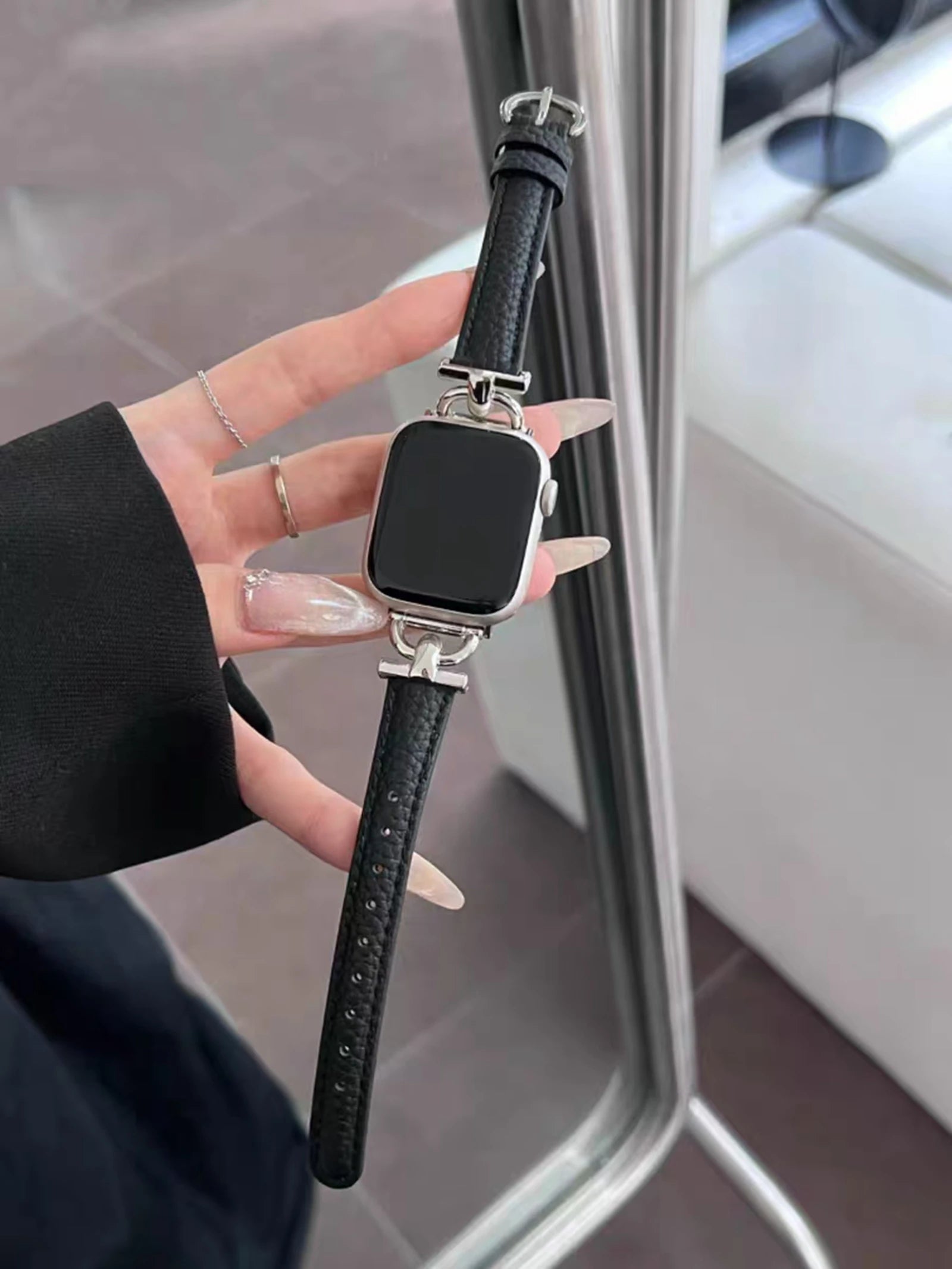 Fashion Leather loop Correa For Apple Watch band Series Ultra 11 10 9 8 7 6 5 4 3 38mm 40mm 41mm 42mm 44mm 45mm 46mm 49mm band