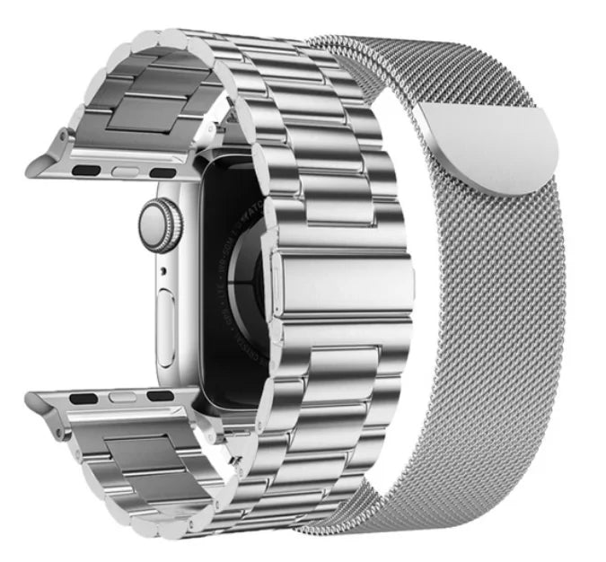 2pcs Stainless Steel band For Apple Watch band 49mm 45mm 41mm 40mm 44mm metal correa band belt Apple Watch Series9 8 7 6 5 SE 4