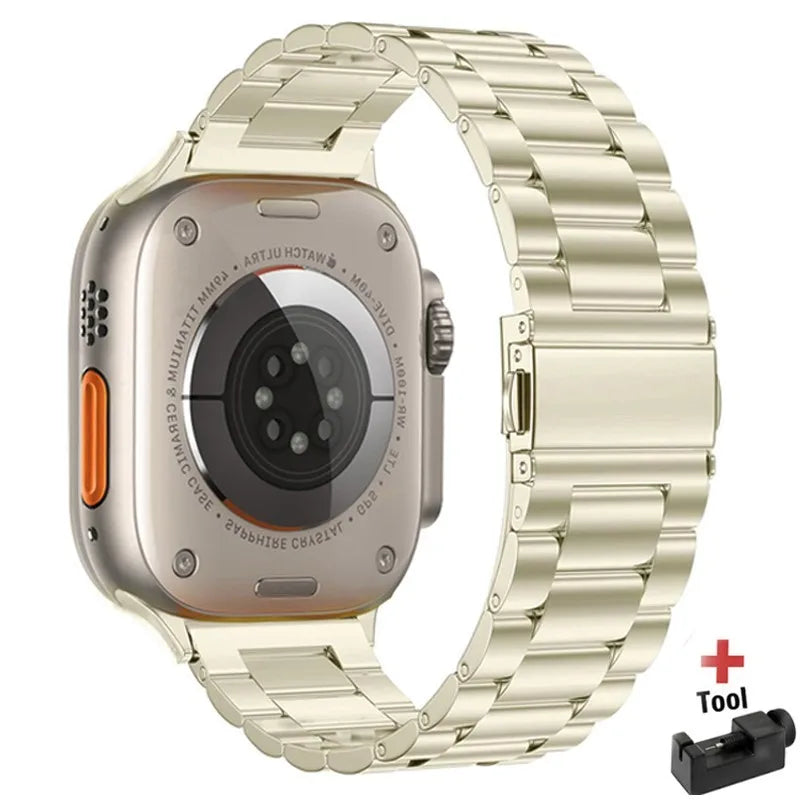 Metal band For Apple Watch Ultra 49mm 8 7 45mm 41mm 42mm 44mm stainless steel smart watch wristband Apple Watch 6 5 4 3 SE 38mm 40mm