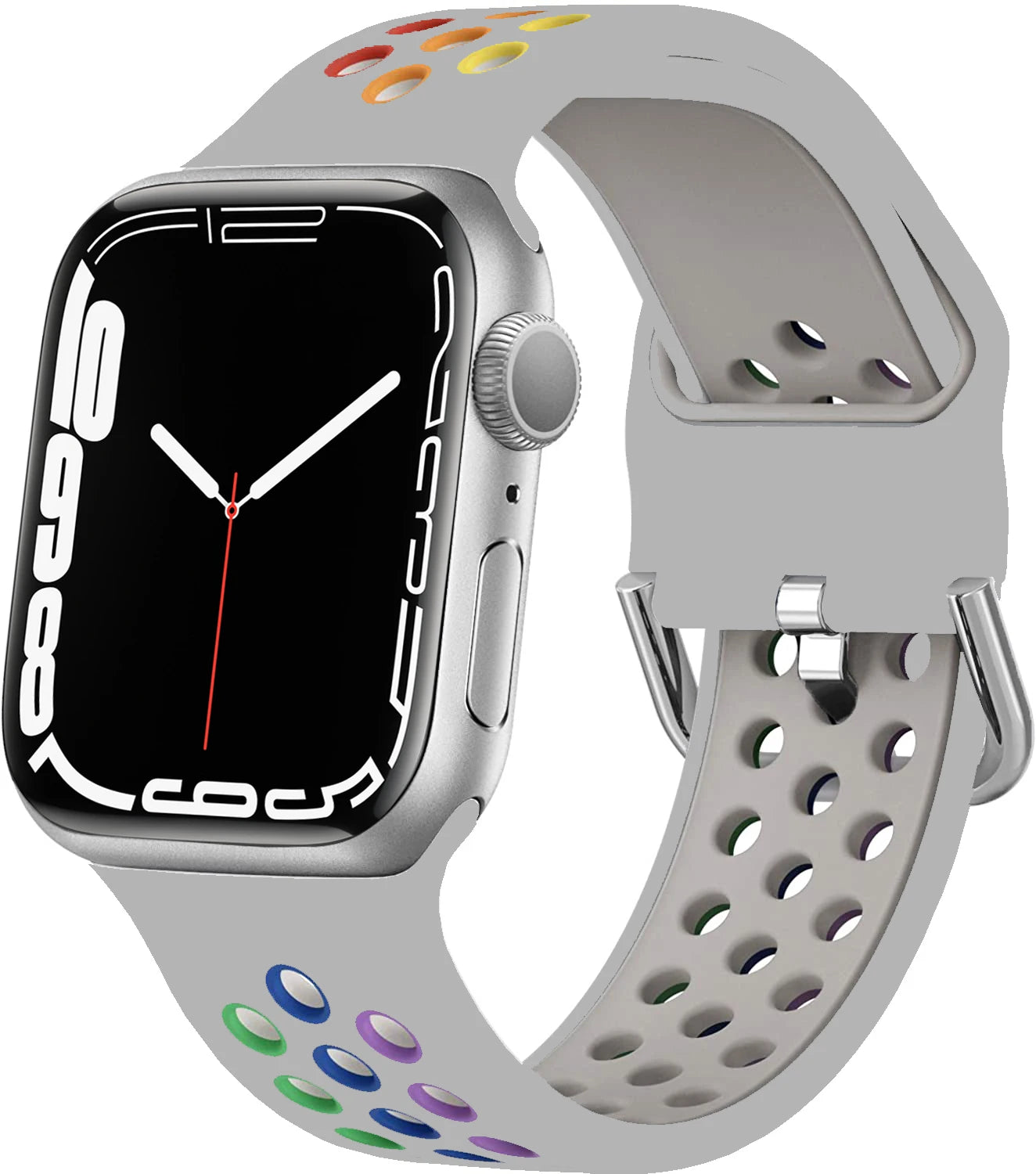 Silicone band For Apple Watch band 44mm 40mm 45mm 49mm 41mm 38mm 42mm 44mm band Apple Watch Ultra 2 Series 7 3 4 5 6 SE 8 Bands