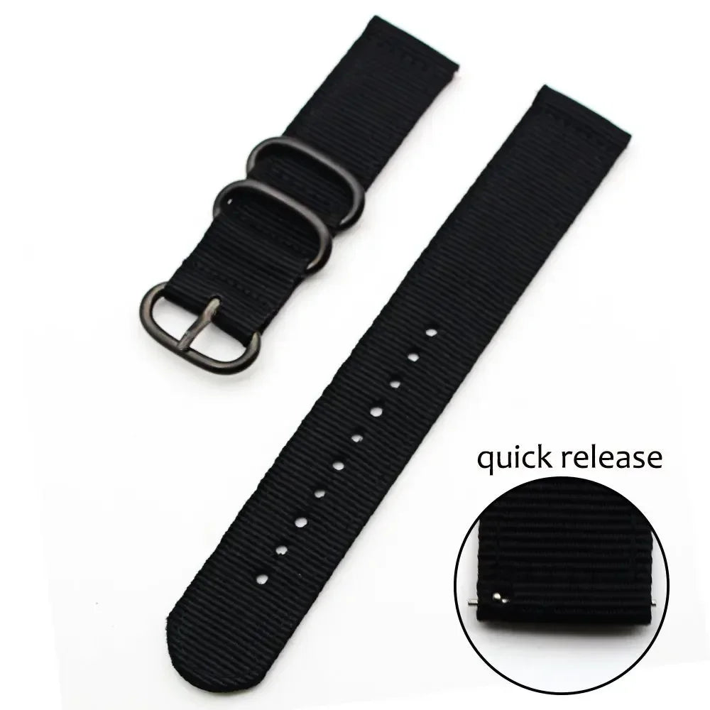 18mm 24 22mm 20mm Woven Nylon Watch Sport Strap Band For Samsung Galaxy 7 4 5 6 Gear S3 Classic Active 2 for Amazfit Fabric band