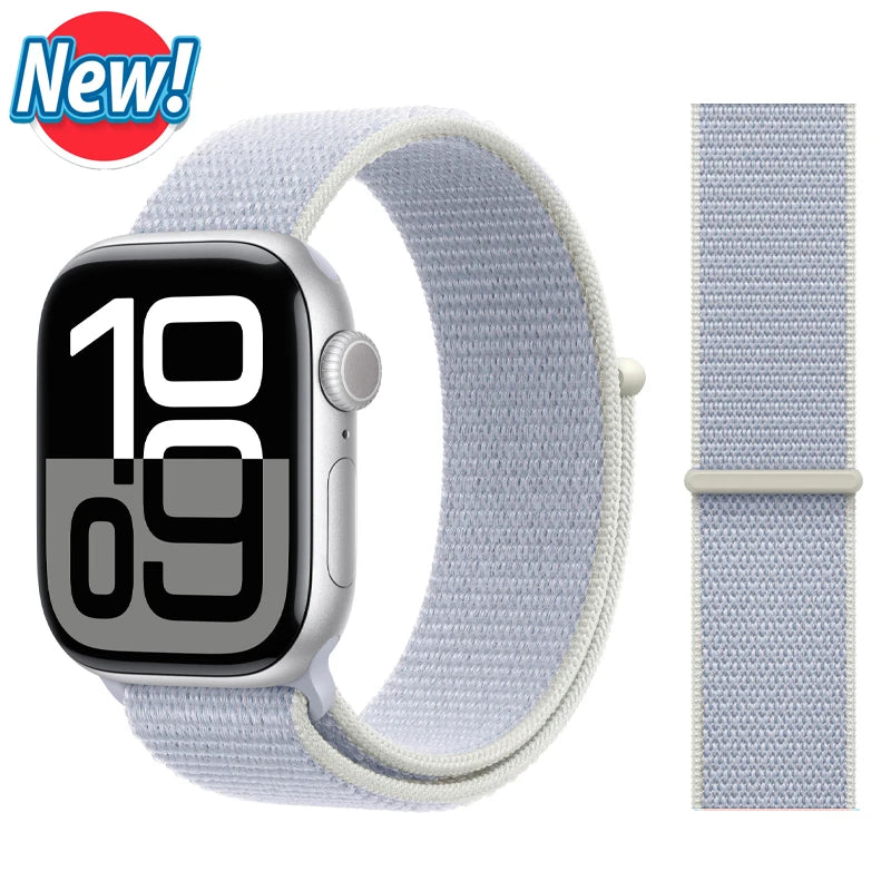 Nylon Loop band for Apple Watch band 46mm 44mm 40mm 42mm 45mm 41mm 49mm 44mm band Apple Watch Series Ultra 2 11 10 9 SE 7 6 5 4
