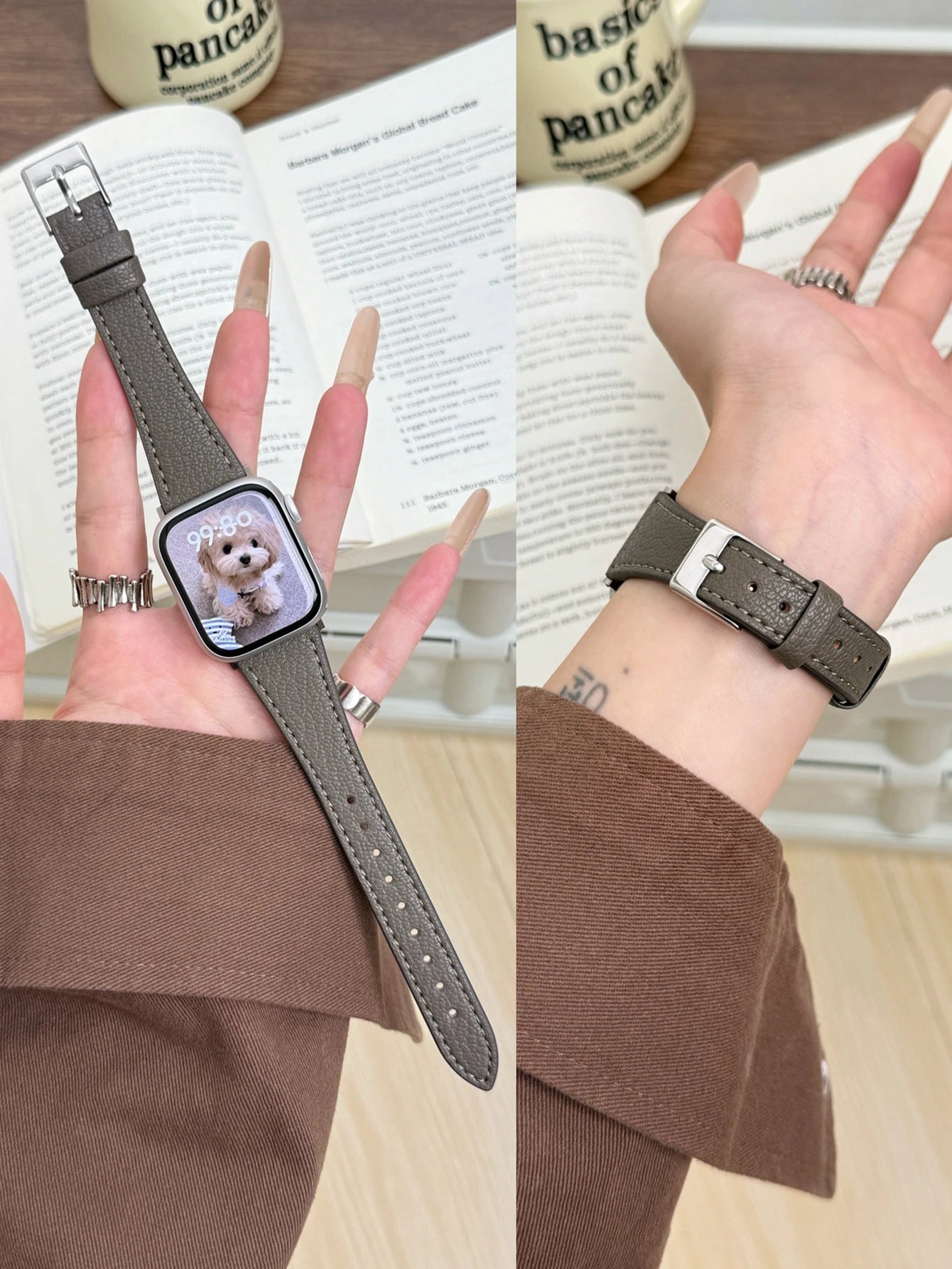 Leather loop Correa For Apple Watch band Series Ultra 11 10 9 8 7 6 5 4 3 2 1 SE 38mm 40mm 41mm 42mm 44mm 45mm 46mm 49mm band