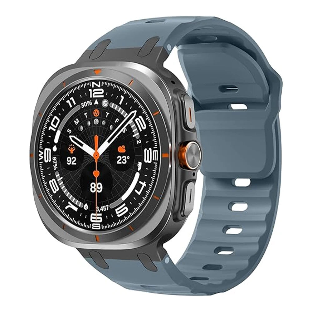 Metal+Silicone Band For Samsung Galaxy Watch Ultra 47mm Accessories Sport wrist belt Bracelet correa Galaxy Watch7 8 Ultra Strap