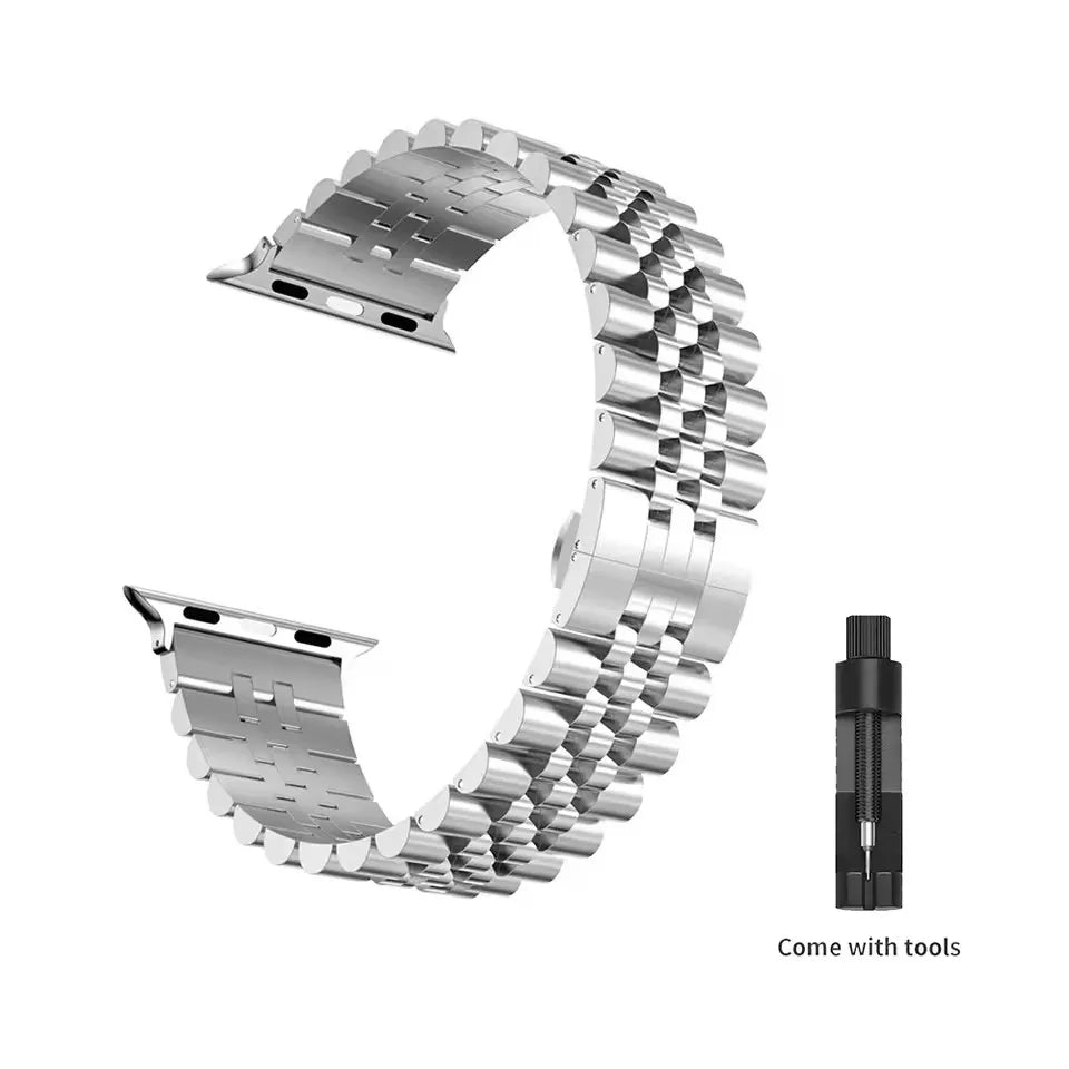 Stainless Steel band for Apple Watch band 45mm 41mm Ultra 49mm 44mm 40mm 42mm 38mm metal Wristband Apple Watch Series 9 8 7 SE 6 5 4