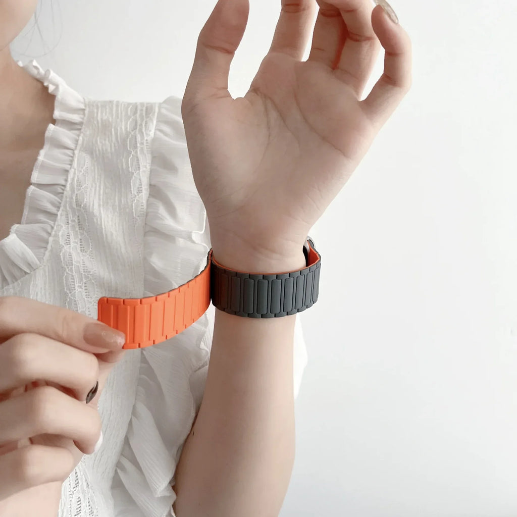 Magnetic Silicone band for Apple Watch band Ultra3 2 49mm band Apple Watch 11 10 46mm 42mm 9 8 7 6 5 SE 45mm 41mm 44mm 40mm Belt