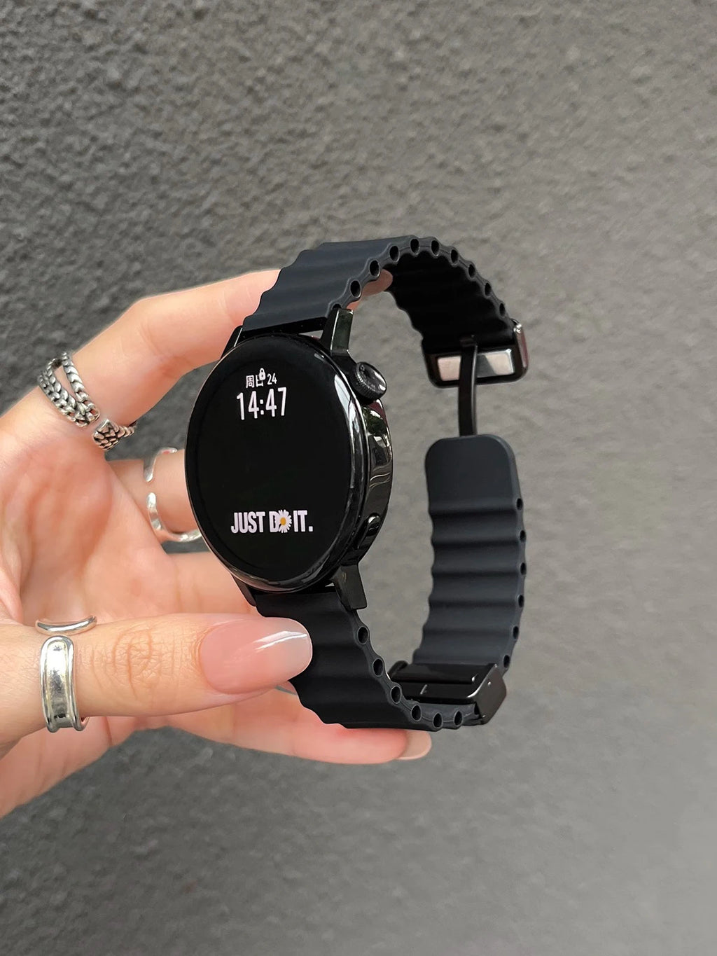 Ocean Silicone Loop Strap For Samsung Galaxy Watch 7 6 5 40mm 44mm Adjustable Bracelet Watchband For Galaxy 4 6 Classic 20/22mm