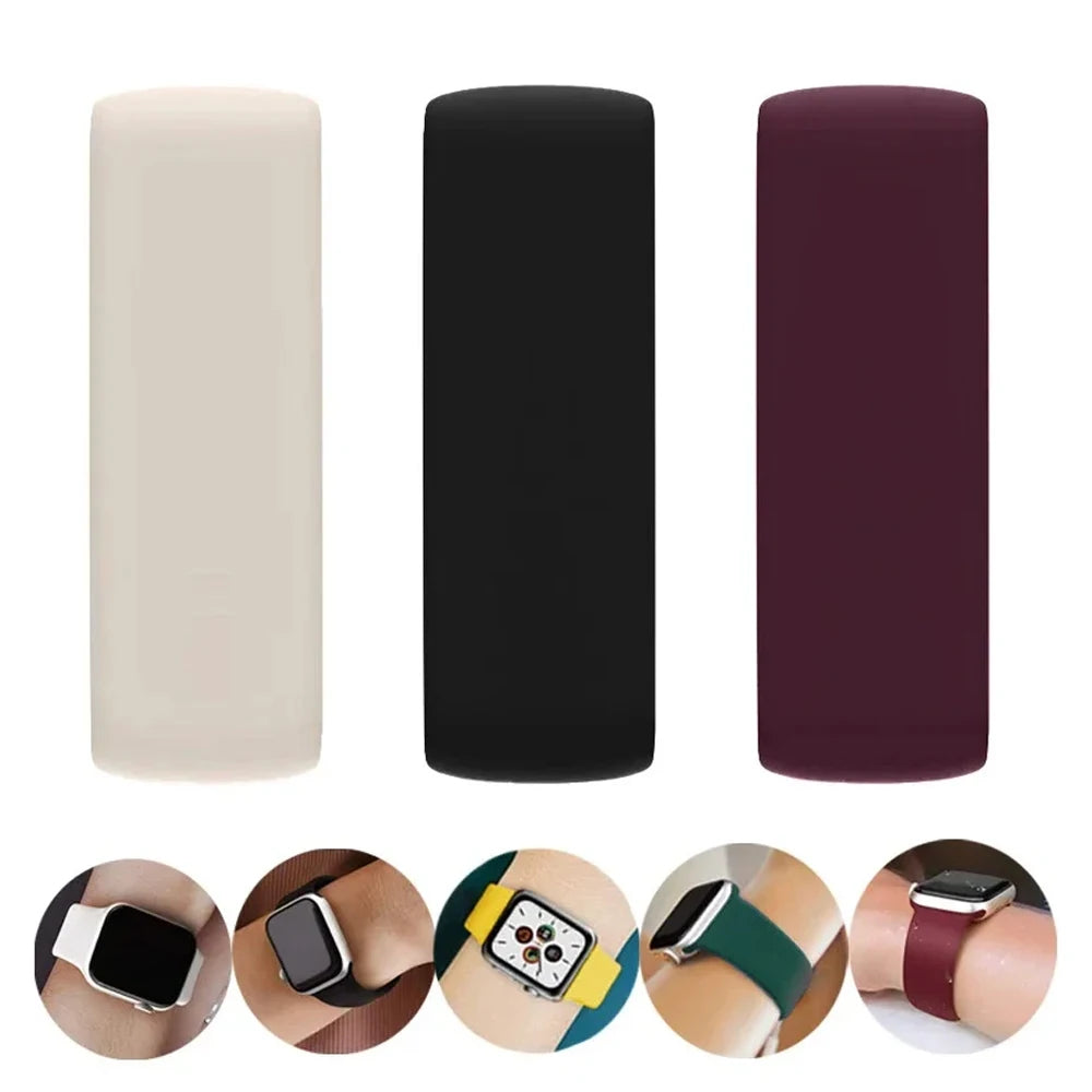 Solo loop band for Apple Watch band 44mm 40mm 45mm 41mm 42mm 49mm Silicone band correa Apple Watch Series 10 9 6 5 7 8 SE Ultra
