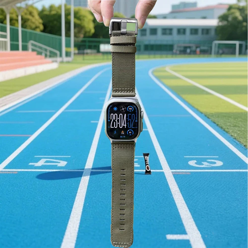 Sport Nylon band for Apple Watch Ultra 3 Ultra 2 49mm 10 46mm 9 8 7 45mm Nylon Wristband Apple Watch Series 6 5 4 SE2 44mm band